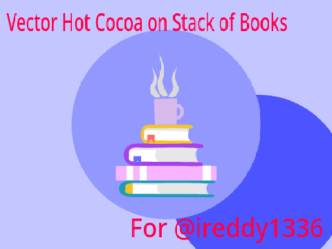 Vector Stack of Books with Co Coa  - @ireddy1336