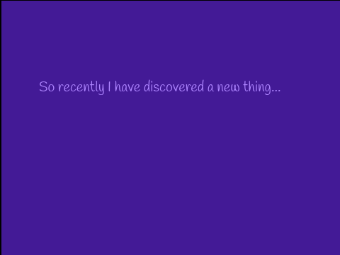 So....