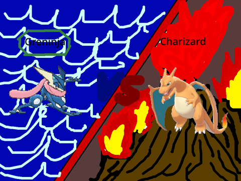 Greninja vs charizard