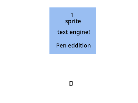 1 sprite text engine (pen edition)