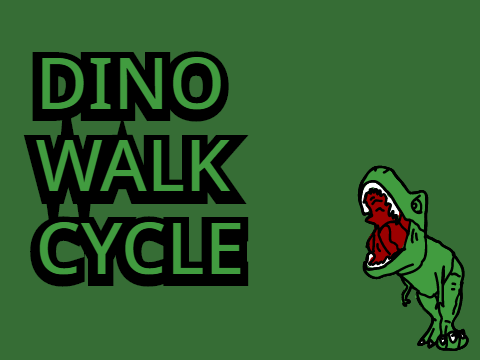 dino walk cycle