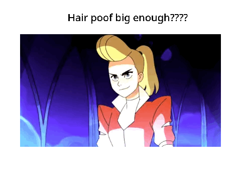 Hair poof big enough?