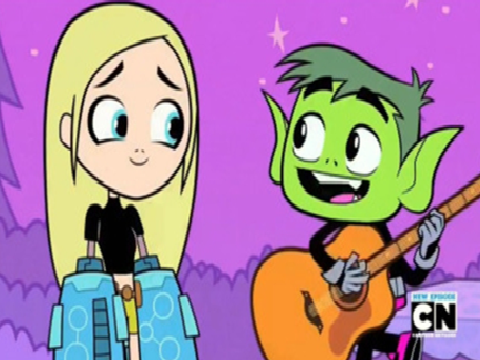 Teen Titans Go! Beast Boy sings to Terra