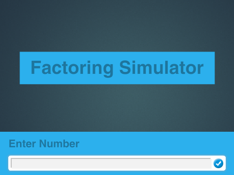 Factoring Simulator