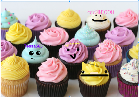 Add yourself as a cupcake... remix
