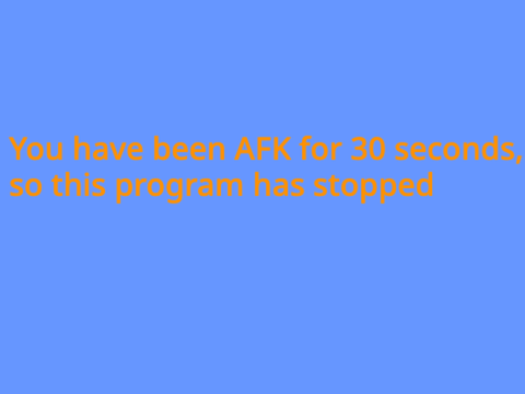 AFK test