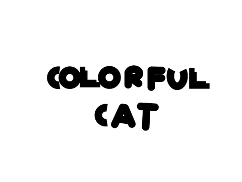 Colorful Cat Intro