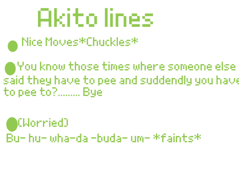 Audition for akito 