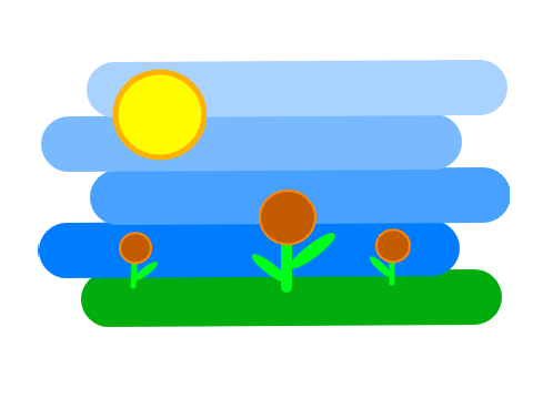 My Flat Art of a Meadow