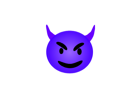 My horrible devil emoji