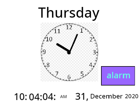  Digital & Analog Clock & Calender