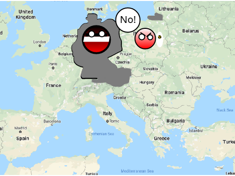 Remix and change Germany's borders. remix