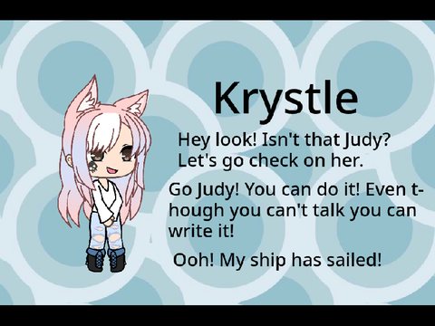 My audition for krystle