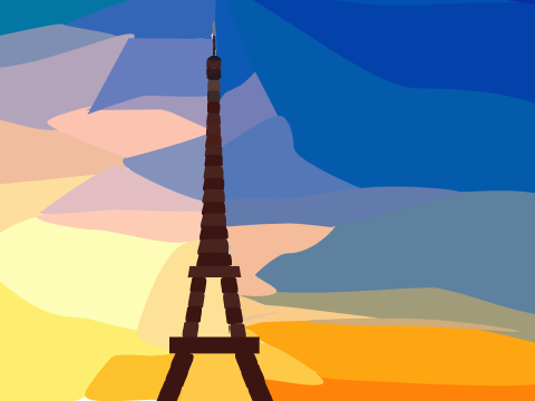 Eiffel Tower Blockshade - Parallax!