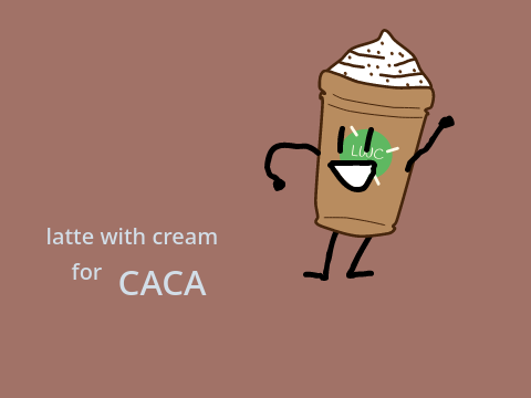 Latte With Cream for CACA