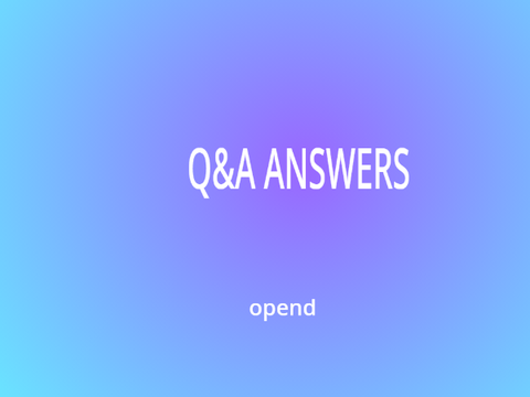 Q&A ANSWERS