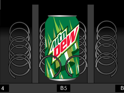 Soda Cans - Mountain Dew / MTN DEW (Vector Look)