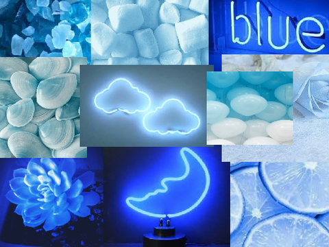Blue Collage