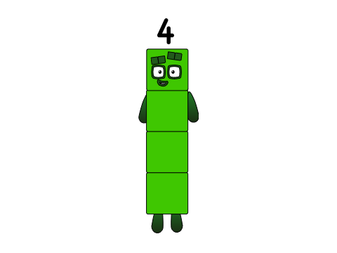 numberblock 4 stand tall