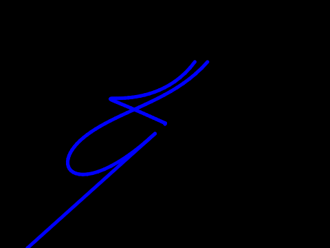 2D N-degree bezier curve