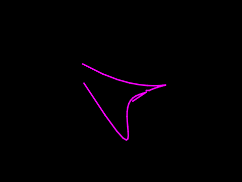 3D N-degree bezier curve