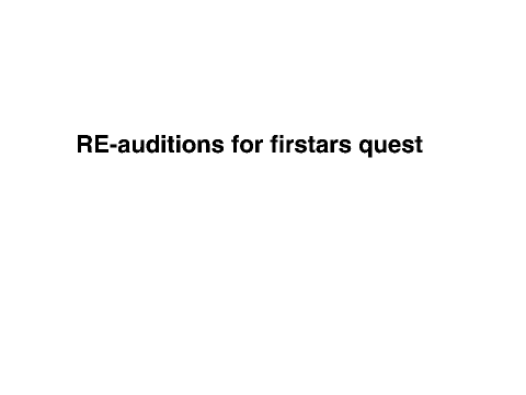 re-auditions for firestars quest remix