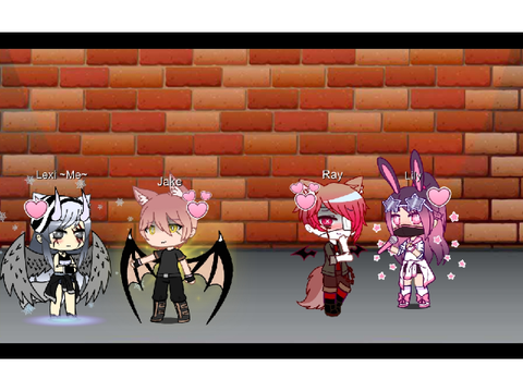 Hehehe awww~(my ocs r in love!)
