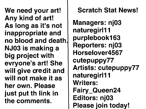 Scratch Stat Newspaper #2