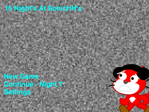 15 Nights At SonicHH's Main Menu Screen
