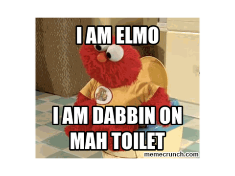 Elmo on the toilet (ANIMATED EDITION)