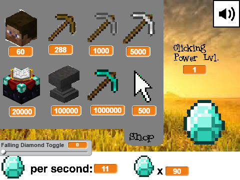 Minecraft Diamond Clicker