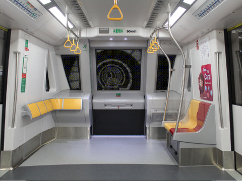 Train cab view concept