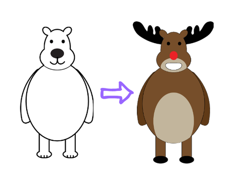 Bear → Raindeer