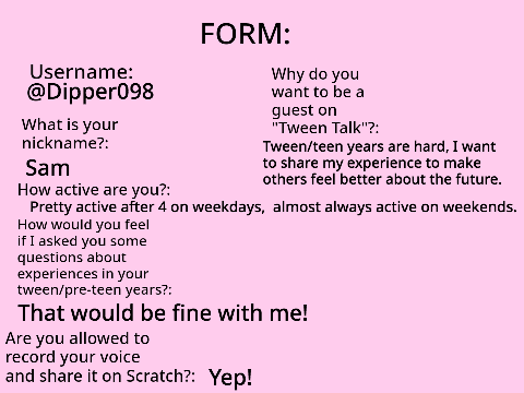 Tween Talk (A Podcast) GUEST FORM remix