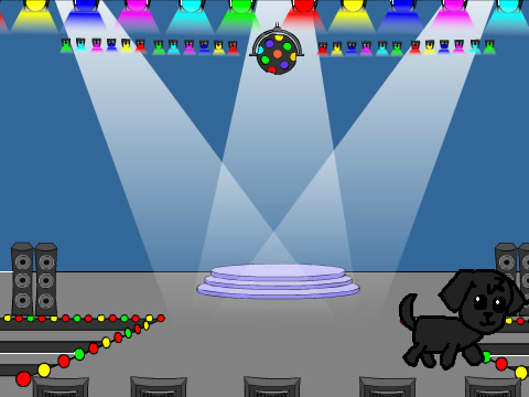 Puppy on a Stage!!  :)