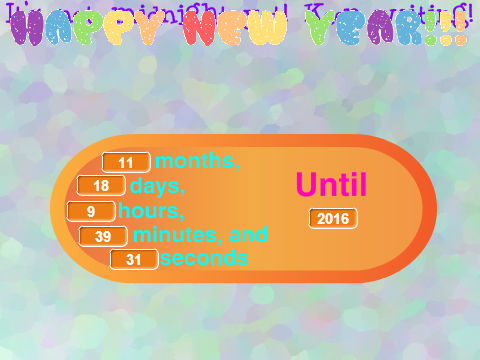 new years countdown