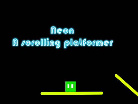 NEON || A SCROLLING PLATFORMER #Games #All