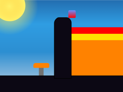 red and blue Cube - Platformer