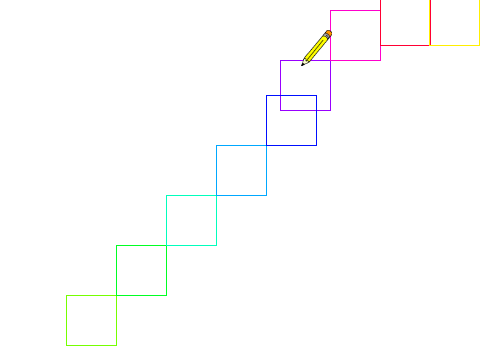 Using Procedures in Scratch to Create Squares 