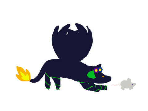 Darkmoon as a full shadow wolf