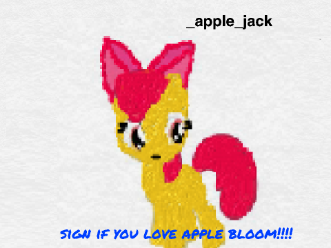 sign if you love apple bloom!!!