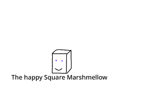 The Happy Square Marshmellow