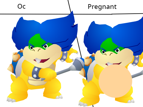 pregnant Ludwig von koopa (FIXED)