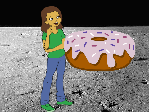 Donut tries to Eat human