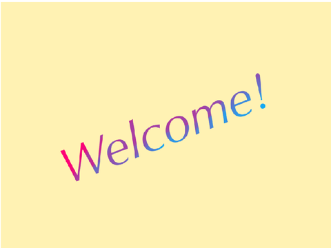 Welcome!