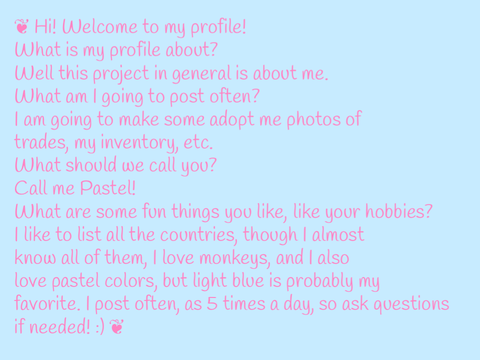 Welcome to my profile! ♥