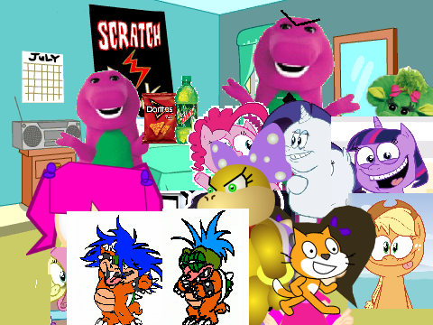 Add Yourself Laughing at Barney! (Fixed Fluttershy and Added Twilight Sparkle) remix-FIXED