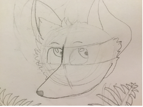 My art (wolf/fox thing)
