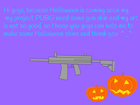 Halloween PUBG gun skin competition