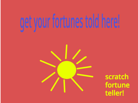 scratch fortune teller!